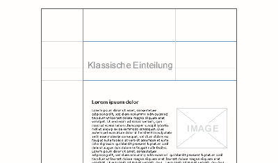 klassisches Raster eine Website